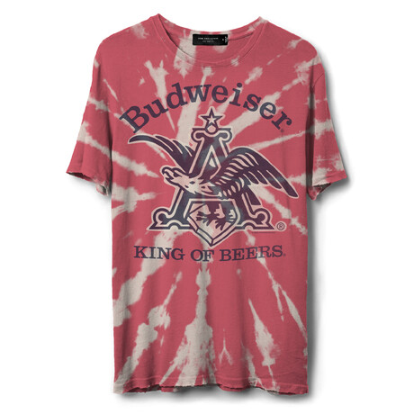 Budweiser Tie Dye Vintage Tee // Red (XS)