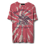 Budweiser Tie Dye Vintage Tee // Red (L)