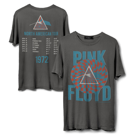 Pink Floyd Circle Pattern // Vintage Black + Pigment Dye (XS)