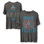 Pink Floyd Circle Pattern // Vintage Black + Pigment Dye (XS)