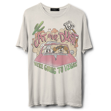 Eat Our Dust Bugs And Taz // Vintage White (XS)