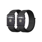 TouchPoints Wristband Bundle // Stainless Steel Mesh or Velcro (Black Velcro Band)