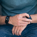 TouchPoints Wristband Bundle // Stainless Steel Mesh or Velcro (Black Velcro Band)