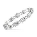 14K White Gold Diamond Bracelet // 7.25" // New