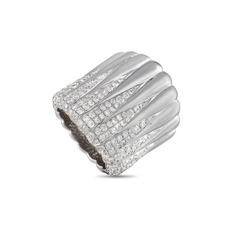 18K White Gold Diamond Ring // Ring Size: 6.25 // New