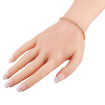 14K Yellow Gold Diamond Tennis Bracelet I // 7.5" // New