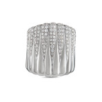 18K White Gold Diamond Ring // Ring Size: 6.25 // New