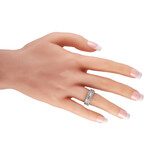 18K White Gold Diamond Band Ring // Ring Size: 6.25 // New