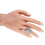 18K White Gold Diamond Ring // Ring Size: 6.25 // New