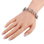 14K White Gold Diamond Bracelet // 7.5" // New