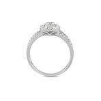 14K White Gold Diamond Ring IV // Ring Size: 7 // New