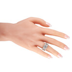 18K White Gold Diamond Ring // Ring Size: 6 // New