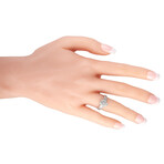 14K White Gold Diamond Ring IV // Ring Size: 7 // New