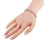 14K White Gold Diamond Bracelet I // 7.25" // New
