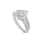 14K White Gold Diamond Ring IV // Ring Size: 7 // New