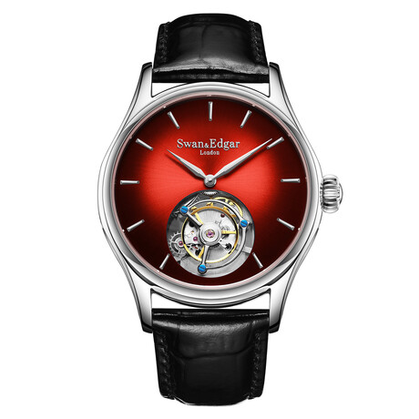 Swan & Edgar LE Hand Assembled Tourbillon Shepherds Sunset Red Automatic // SE0069T