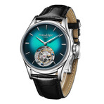 Swan & Edgar LE Hand Assembled Tourbillon Green Automatic // SE0071T