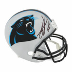 Julius Peppers Signed Carolina Panthers Riddell (VSR4) Full Size Replica Helmet