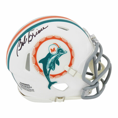 Bob Griese // Signed Miami Dolphins 1972 Style T/B Riddell Speed Mini Helmet