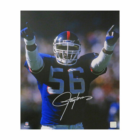 Lawrence Taylor Signed New York Giants Arms Raised 16x20 Photo
