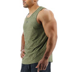 TYR Airtech Tank // Olive Night Heather (Small)