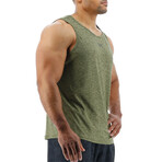 TYR Airtech Tank // Olive Night Heather (Small)