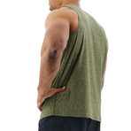 TYR Airtech Tank // Olive Night Heather (Small)
