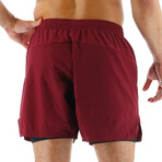 TYR 6" Lined Short // Windsor Wine (Small)