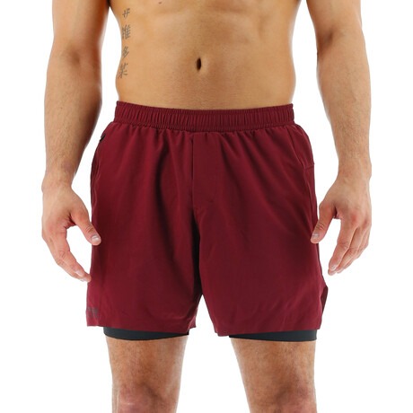TYR 6" Lined Short // Windsor Wine (Small)