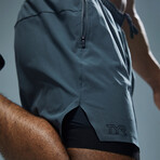 TYR 6" Lined Short // Dark Shadow (Small)