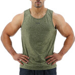 TYR Airtech Tank // Olive Night Heather (Small)