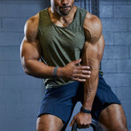 TYR Airtech Tank // Olive Night Heather (Small)