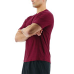 TYR Airtech Tee // Windsor Wine Heather (Small)