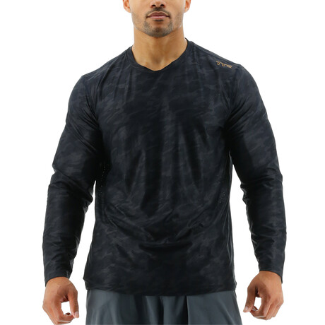TYR Airtech Long Sleeve Tee // Black (Small)