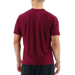 TYR Airtech Tee // Windsor Wine Heather (Small)