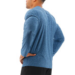 TYR Airtech Long Sleeve Tee // Majolica Heather (Small)
