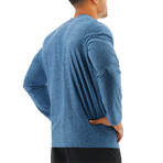 TYR Airtech Long Sleeve Tee // Majolica Heather (Small)