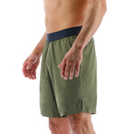 TYR 7" Lined Short // Olive Night (Small)