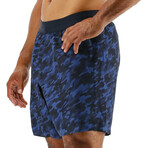 TYR 7" Lined Short // Navy (Small)