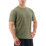 TYR Airtech Tee // Olive Night Heather (Small)