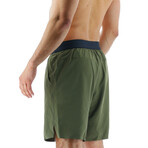 TYR 9" Lined Short // Olive Night (Small)