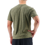 TYR Airtech Tee // Olive Night Heather (Small)