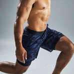 TYR 7" Lined Short // Navy (Small)