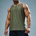 TYR Airtech Tank // Olive Night Heather (Small)