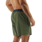 TYR 9" Unlined Short // Olive Night (Small)