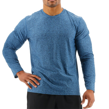 TYR Airtech Long Sleeve Tee // Majolica Heather (Small)