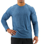 TYR Airtech Long Sleeve Tee // Majolica Heather (Small)