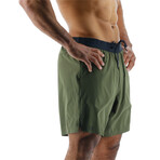 TYR 9" Unlined Short // Olive Night (Small)