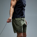 TYR 9" Lined Short // Olive Night (Small)