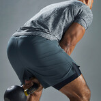 TYR 7" Lined Short // Dark Shadow (Small)